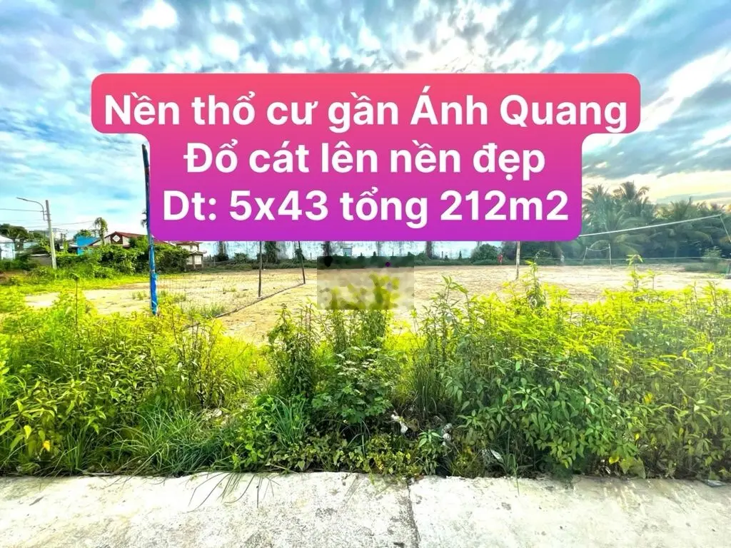 NỀN THỔ CƯ PHƯỜNG 8 SÓC TRĂNG - GẦN ÁNH QUANG - GIA NGỘP