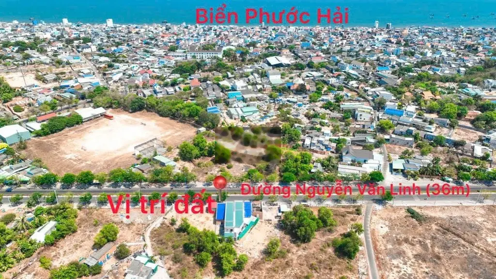 bán đất mt đường nguyễn văn linh 36m - tt phước hải , đi bộ ra biển