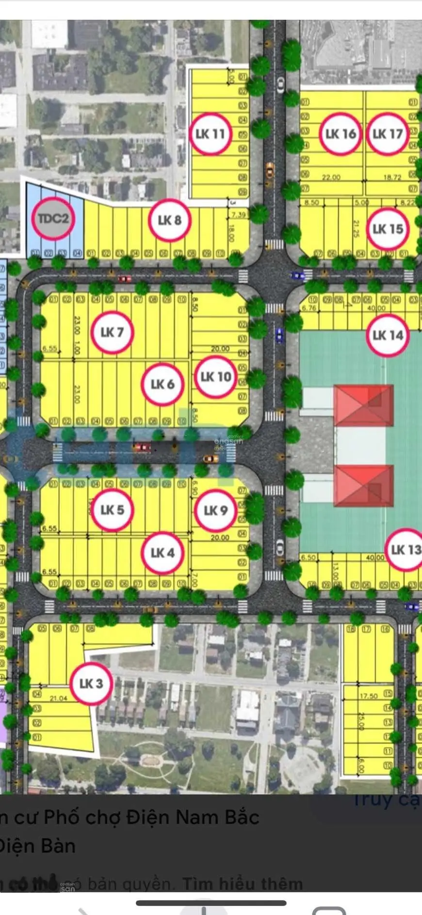 Khu phố chợ Điện Nam Bắc, đường 5m5, sau nhà đường 3m hướng Đông Nam, S: 141m2. Giá chỉ 1 tỷ 550