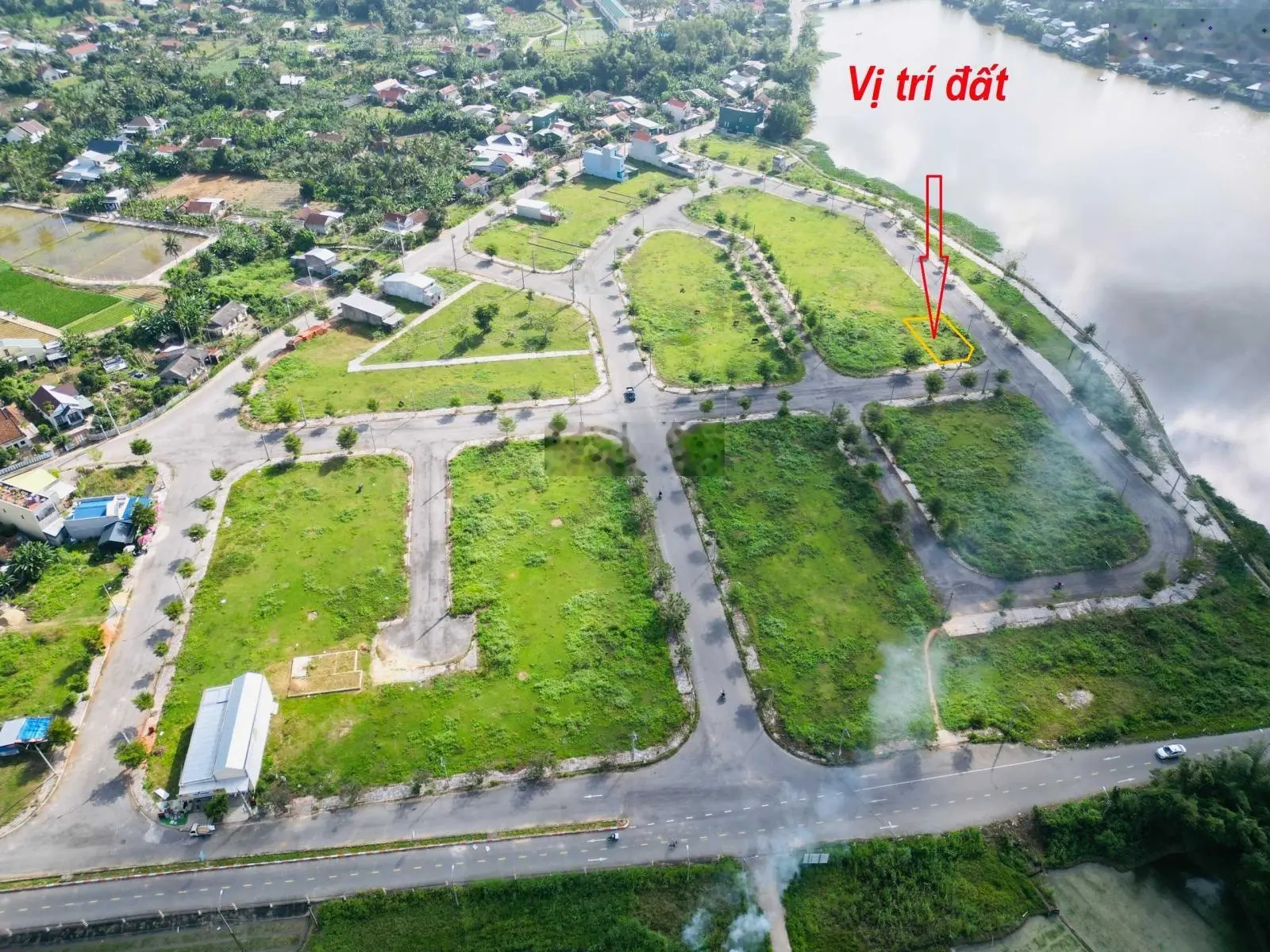 Bán lô góc mặt tiền sông Phước Giang 250m2 khu dân cư An Lộc Phát, đường Sông 15.5m, sổ hồng riêng