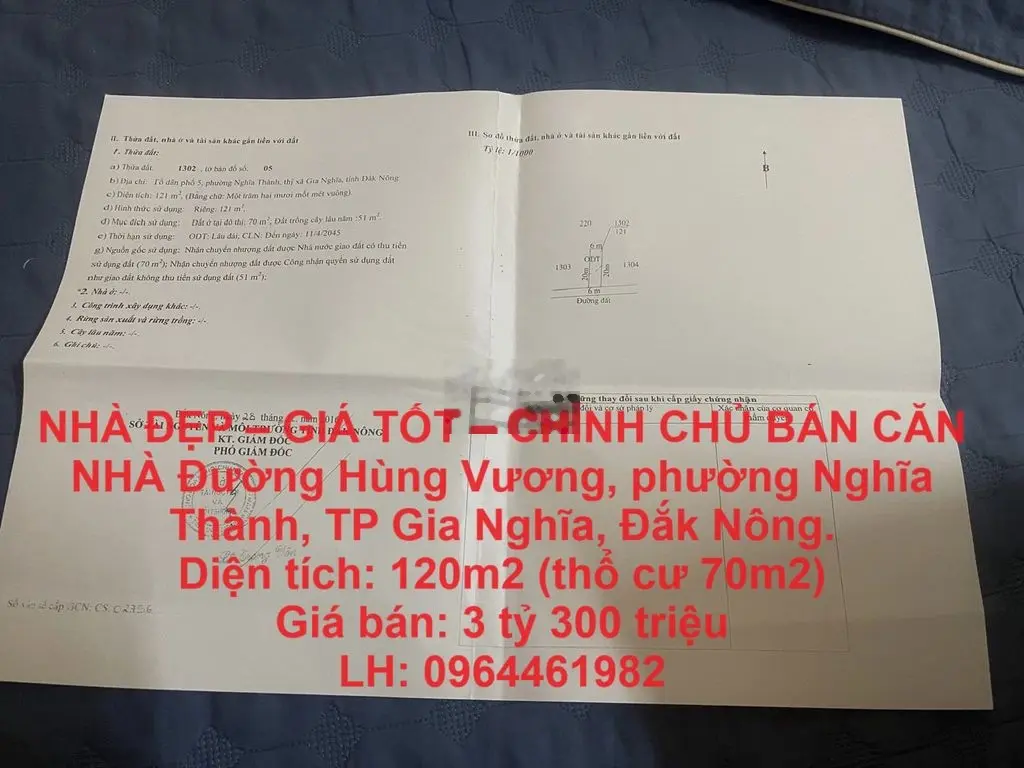 NHÀ ĐẸP – GIÁ TỐT – CHÍNH CHỦ BÁN NHÀ Trung Tâm TP Gia nghĩa, Đắk Nông