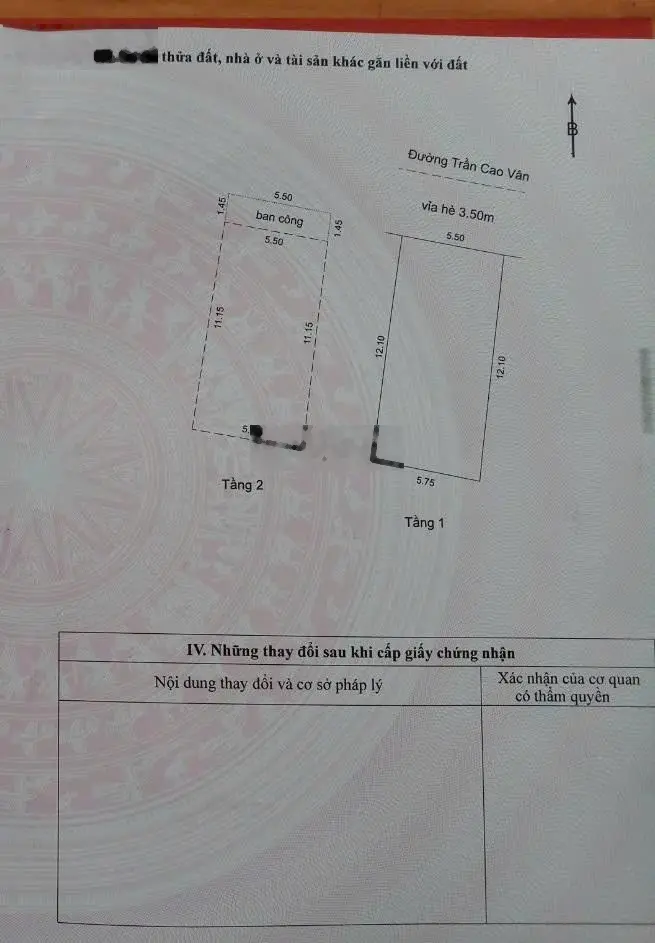 Bán nhà 3 tầng (ngang 5.5m) mặt tiền đường 10m5 Trần Cao Vân, Xuân Hà, Thanh Khê