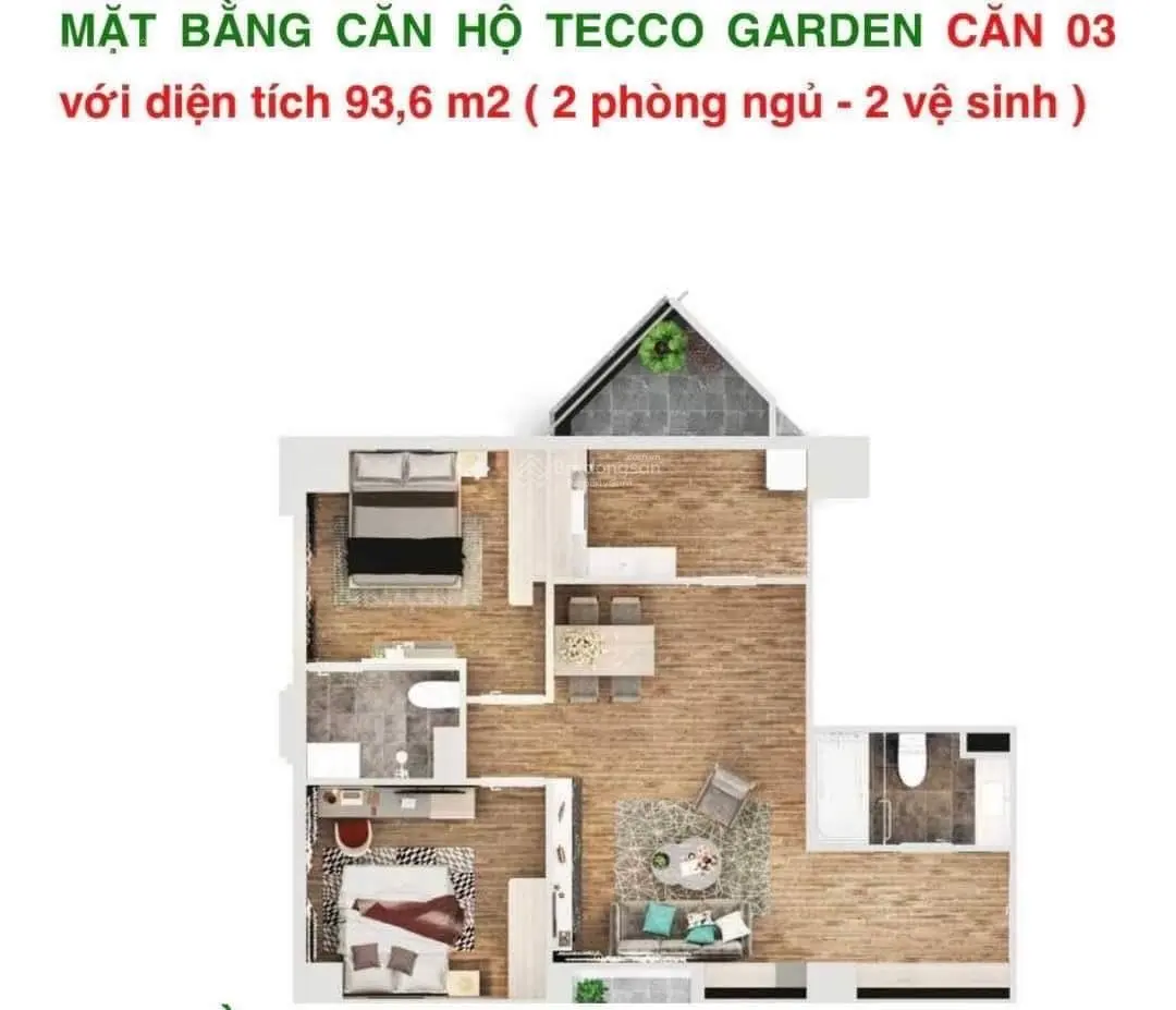 SIÊU PHẨM DUY NHẤT TẠI Tecco Garden, giá thỏa thuận, 88 m2