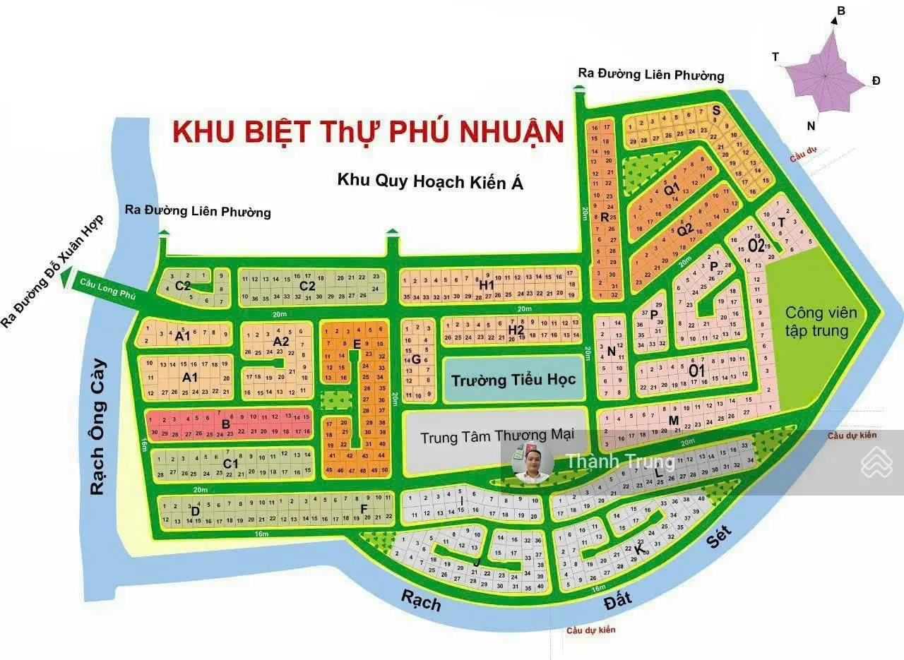 Cần bán nền biệt thự C, 286m2, giá 76tr/m2, sổ hồng sẵn, công chứng ngay, LH 0932 332 *** xem sổ