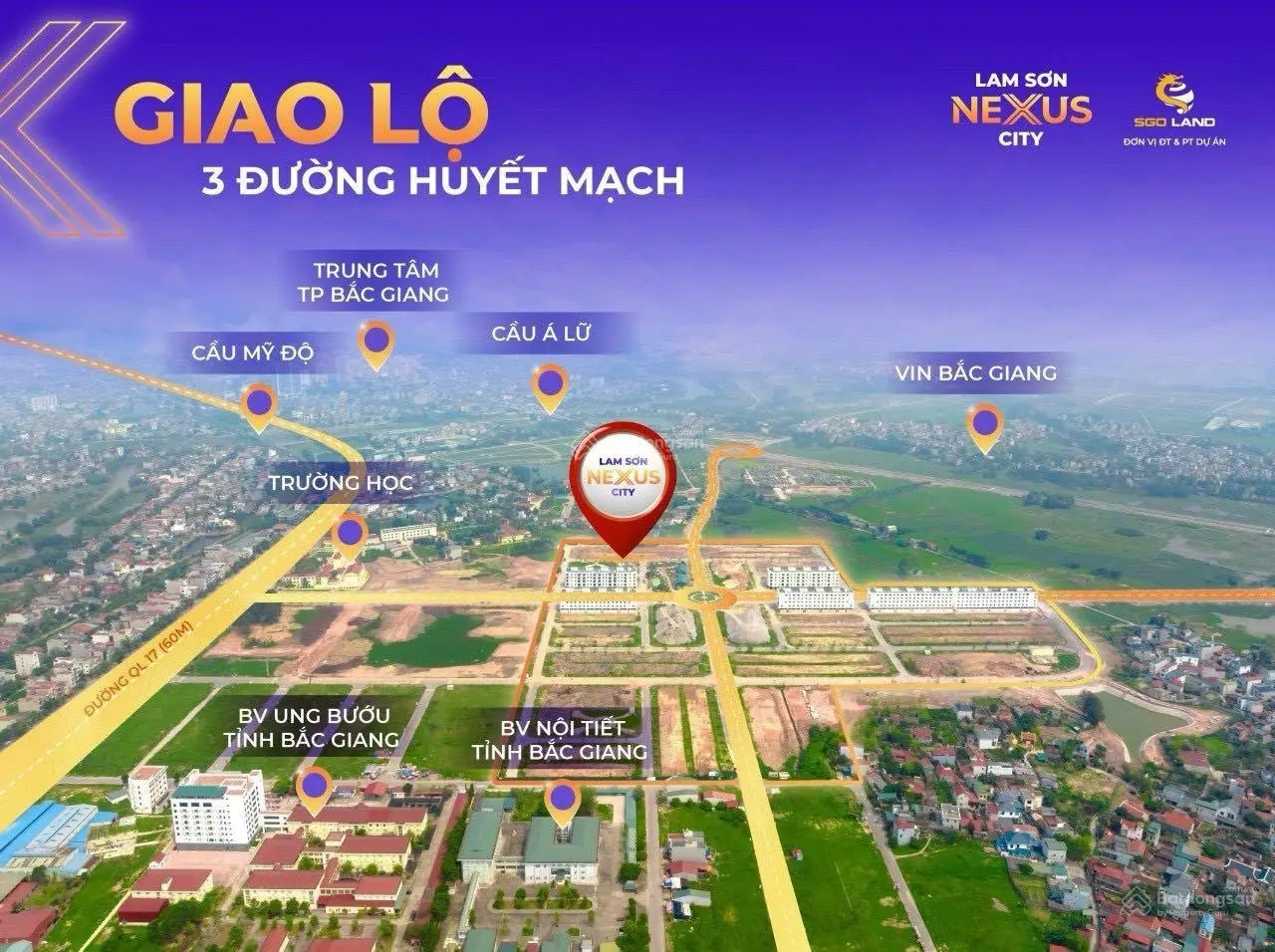 Bán đất dự án tại Lam Sơn Nexus City, Bắc Giang. Diện tích 90m2
