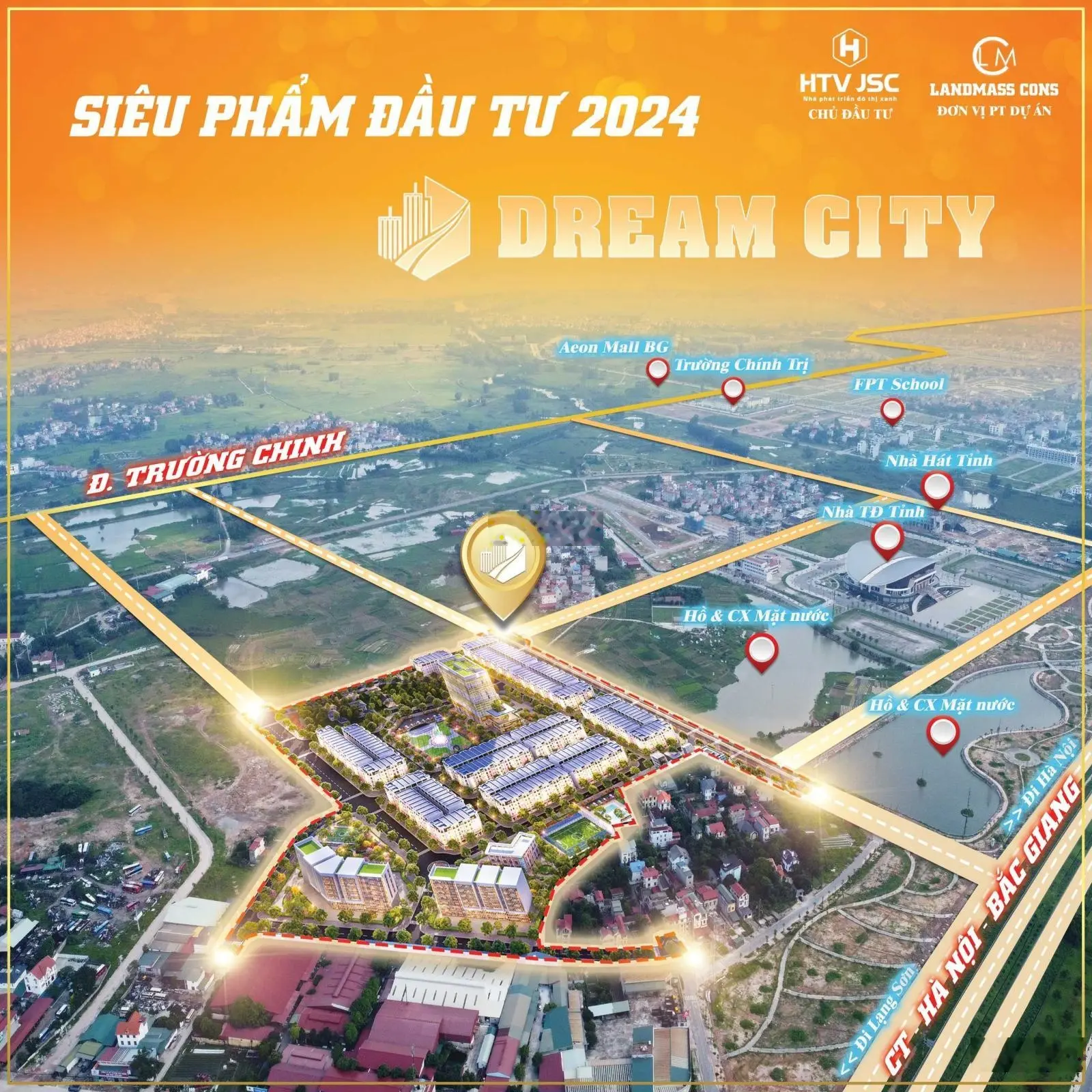 DREAM CI TY BẮC GIANG- Dự án đã có sổ đỏ từng nền chuẩn bị mở bán.