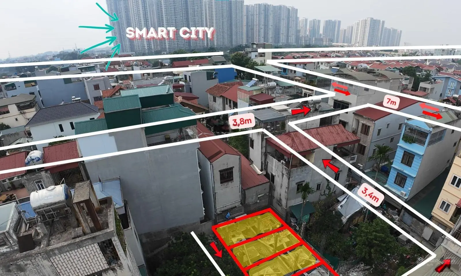 Nhà riêng 5 tầng S=30m2, có sổ, nhỉnh 4 tỷ, cách smartcity 1km, cách Aeon 1km, cách vincom 1,5km