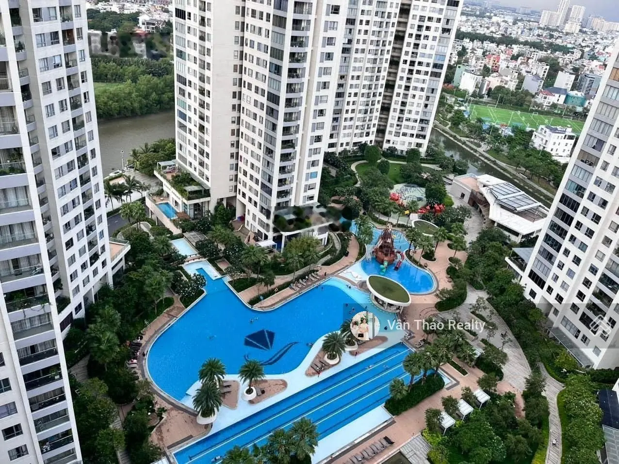 (Đã có sổ hồng) 109m2 bán căn hộ Đảo Kim Cương - 2 phòng ngủ view sông + hồ bơi lớn kề Trung tâm Q1