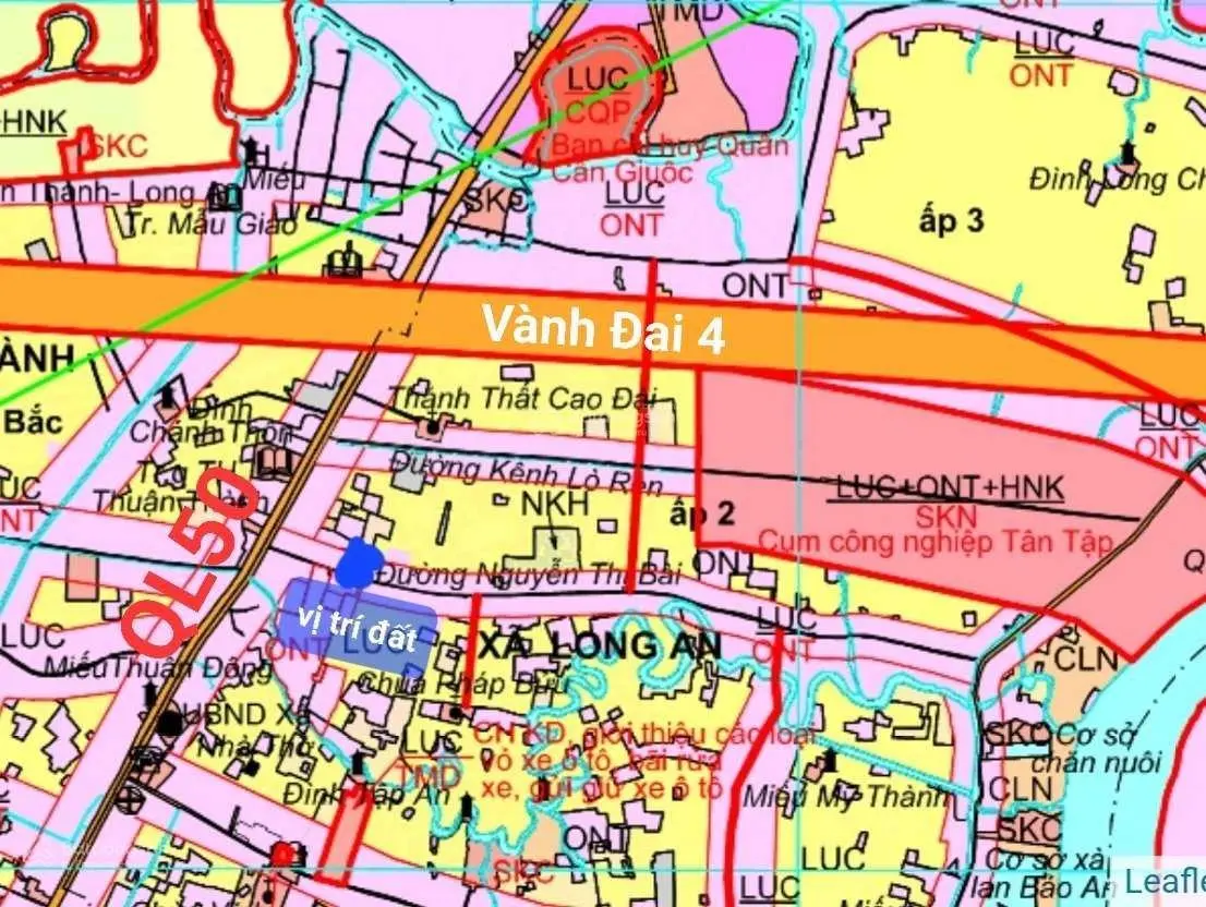 Đất mặt tiền đường Nguyễn Thị Bài, DT 150m2, cách QL50 chỉ 200m, SHR, giá rẻ