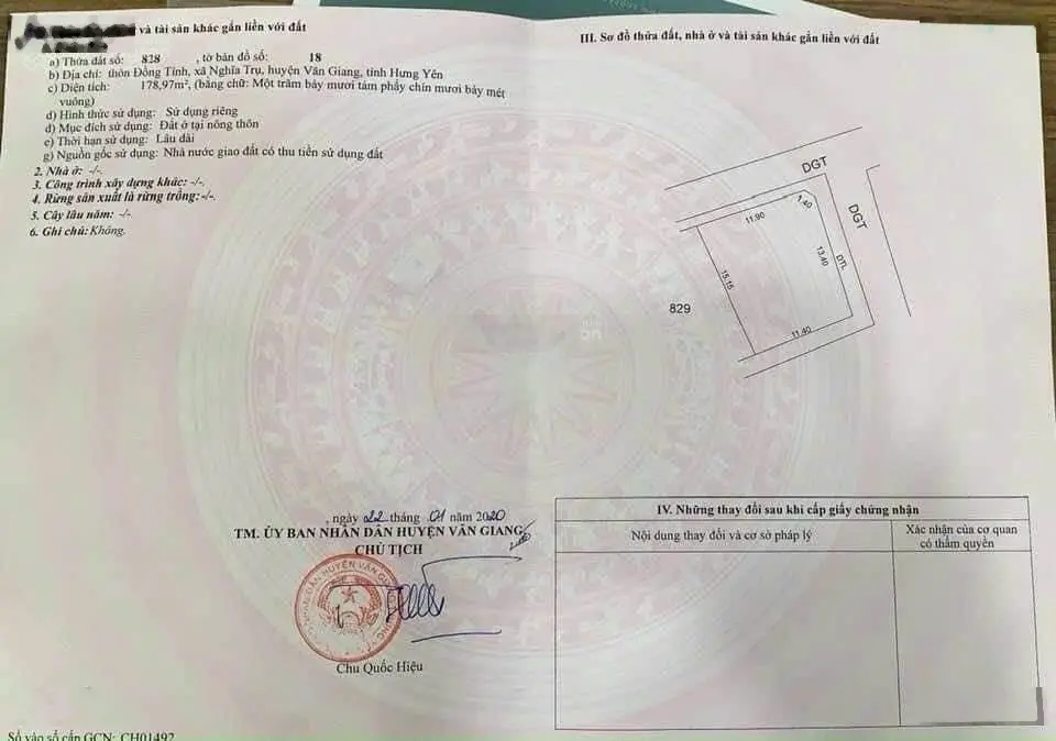 LÔ GÓC SIÊU PHẨM NGHĨA TRỤ VĂN GIANG GIÁ ĐẸP NHẤT KHU VỰC
