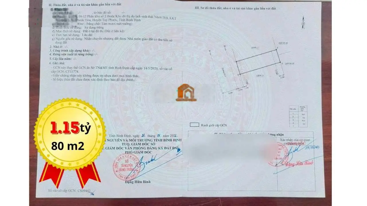 Chủ đất ngộp ngân hàng bán lỗ gấp ngay hôm nay giá nào cũng bán Nhơn Hội New City