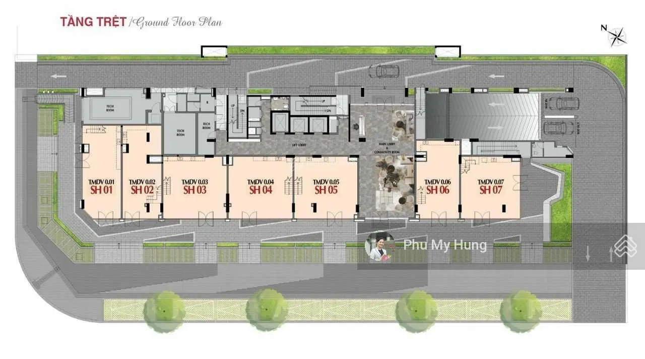 Duy nhất Shop thương mại The Aurora mặt tiền NLB mới nhất Phú Mỹ Hưng, vay 0 lãi suất, LTT dài hạn