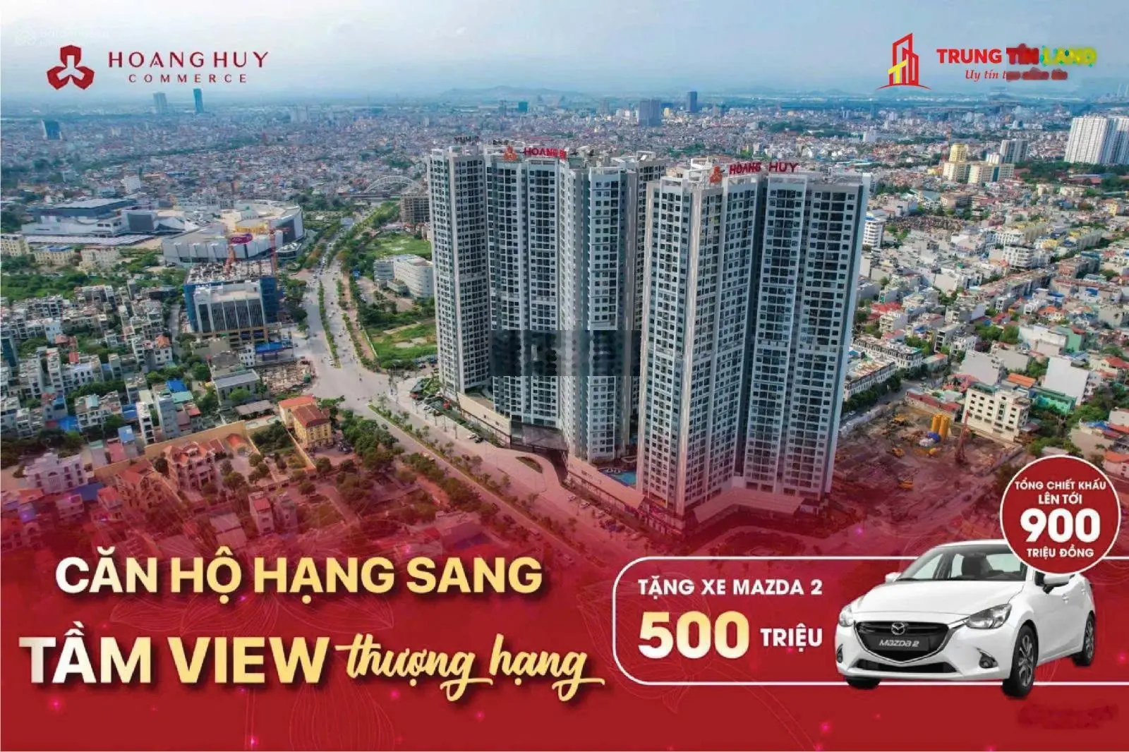 Chưa đến 2 tỷ sở hữu căn hộ Hoàng Huy Commerce - Chính sách tháng 9 siêu tốt - Chiết khấu gần 1 tỷ!