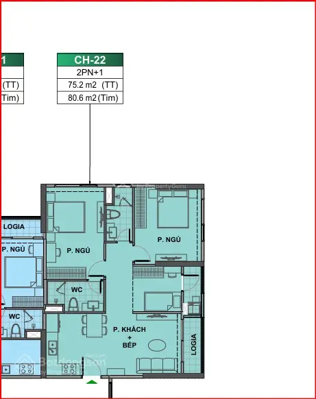 Căn góc 2PN + 1 tòa LD3 tầng trung, giá 4.9 tỷ tại VHOCP 1