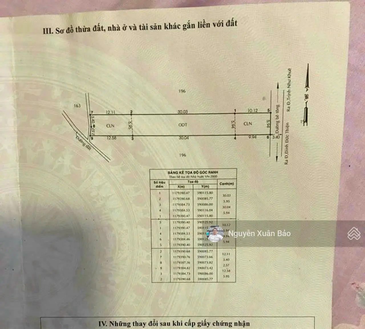 Chủ cần bán 310m2 đất ở hẻm xe hơi đường Đinh Đức Thiện giá 4tỷ300 giảm lộc. LH 0909 805 ***