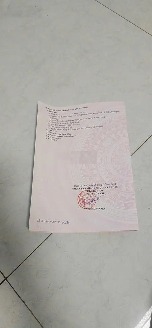 Bán 2 lô đất Tái Định Cư A51 Vĩnh Niệm
