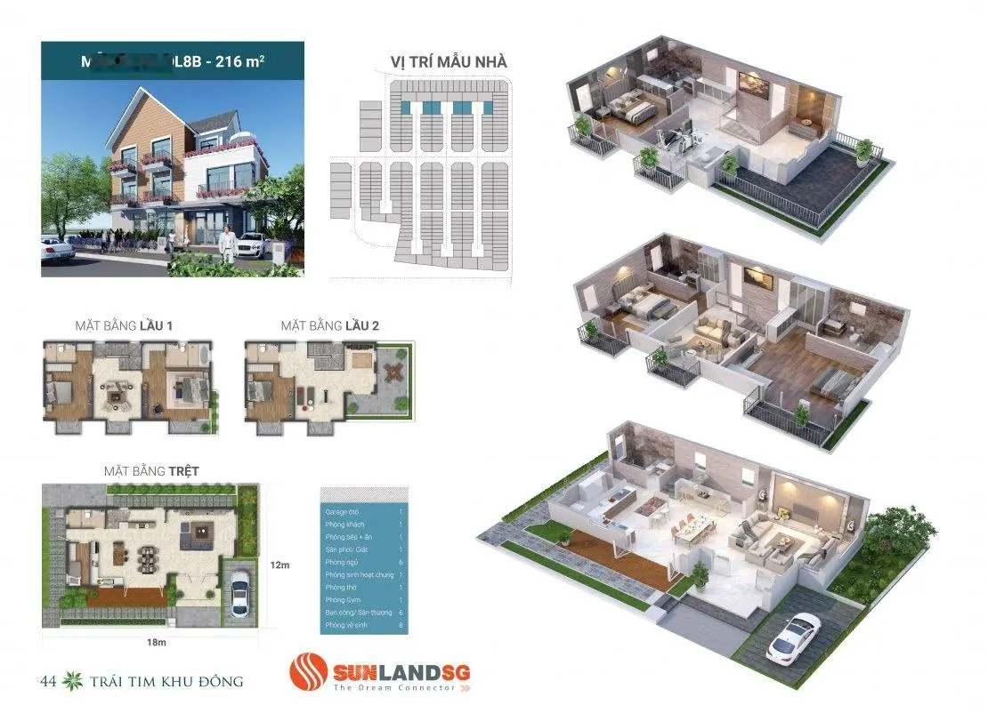 Bán Biệt Thự Đơn Lập Park Riverside 23 Tỷ - 0966514349