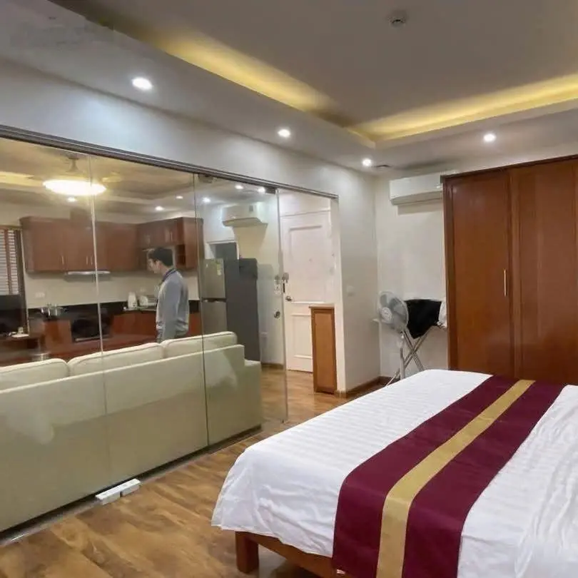 Lô góc, dòng tiền 1.8 tỷ, 15 căn hộ, 9 tầng thang máy, DT 120m2, mặt ngõ Trần Thái Tông, Cầu Giấy