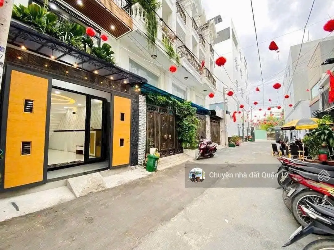 Nhà phố hiện đại 4m x 17m 1 lửng 3 lầu Full nội thất hẻm 6m Đường Thạnh Xuân 33