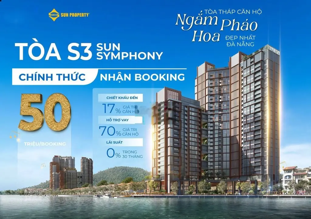 Giỏ hàng gốc tòa S3 Sun Symphony ĐN - chính thức nhận booking/ ck 1%