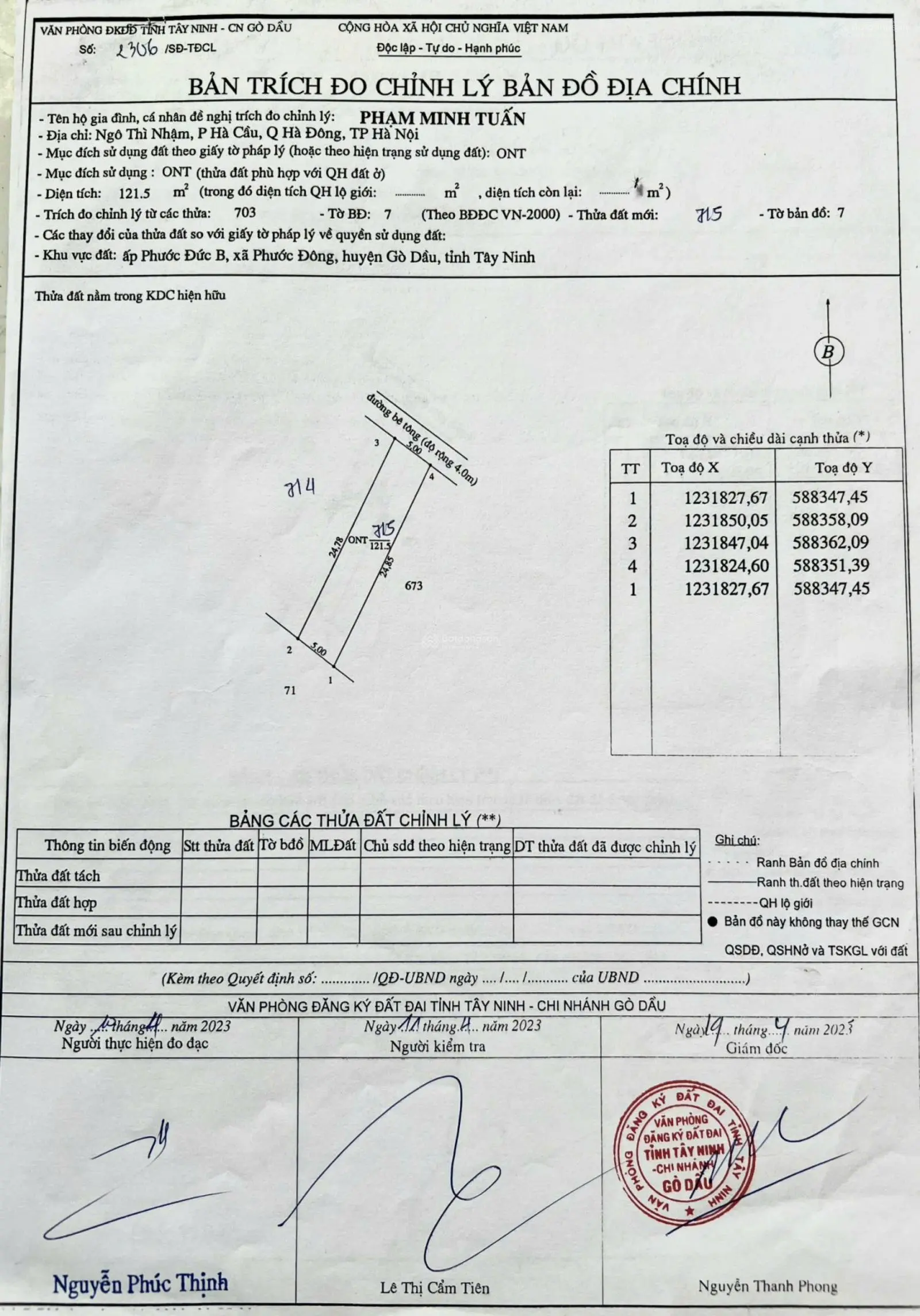 Bán gấp lô đất 121,5m2 thổ cư, trước KCN Phước Đông, Gò Dầu, SHR, chỉ 855 triệu