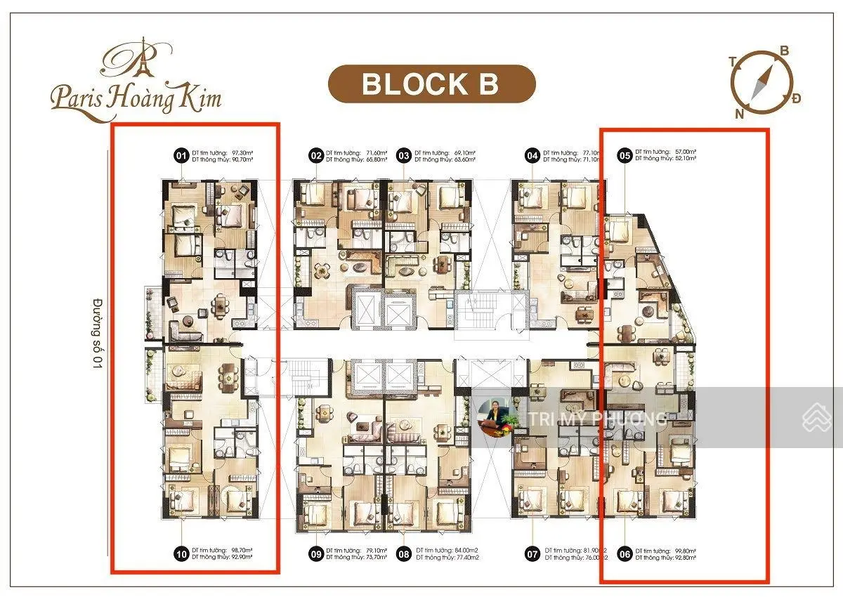 Bán căn góc 3PN+2 view ôm trọn SG phồn hoa + Giá bán gốc CĐT Paris Hoàng Kim, Quận 2 - Xem nhà ngay