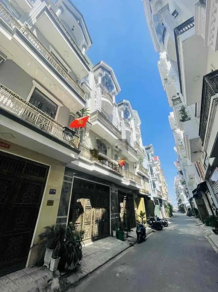 BÁN NHÀ 4 TẦNG HXH 6 MÉT - BẾN LỘI - 52m2 (5,7x9,5) - BTĐ A - CHỈ 5 TY