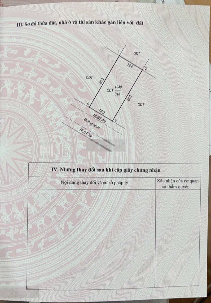 Bán đất thị trấn Lâm Thao, Lâm Thao, Phú Thọ. Diện tích 318 m2, MT rộng 12m, 0984 003 ***, 091322400