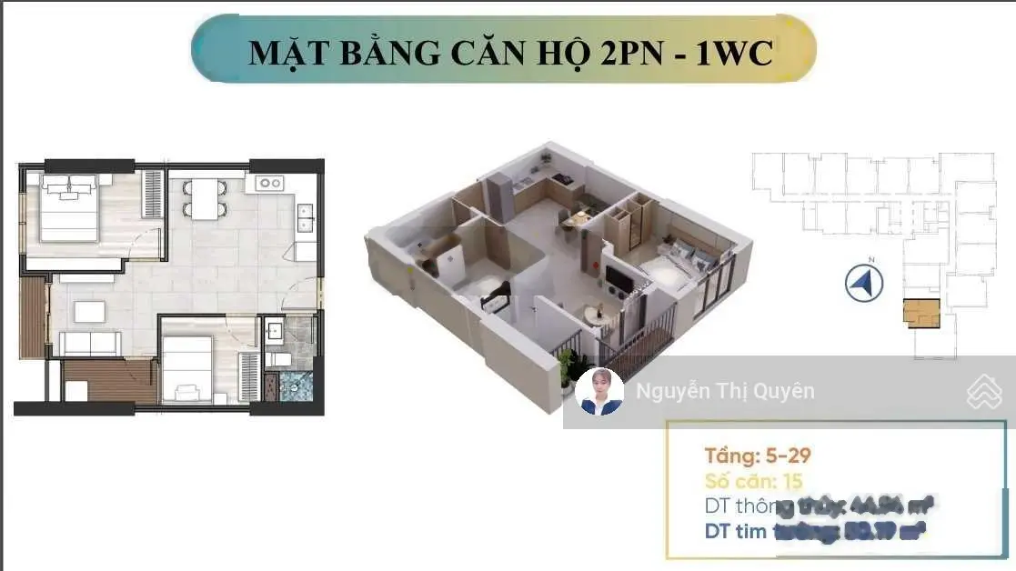 Cập nhật bảng giá The Calla - Giá chủ đầu tư 2PN Giá 1 tỷ 5. 0965 268 ***