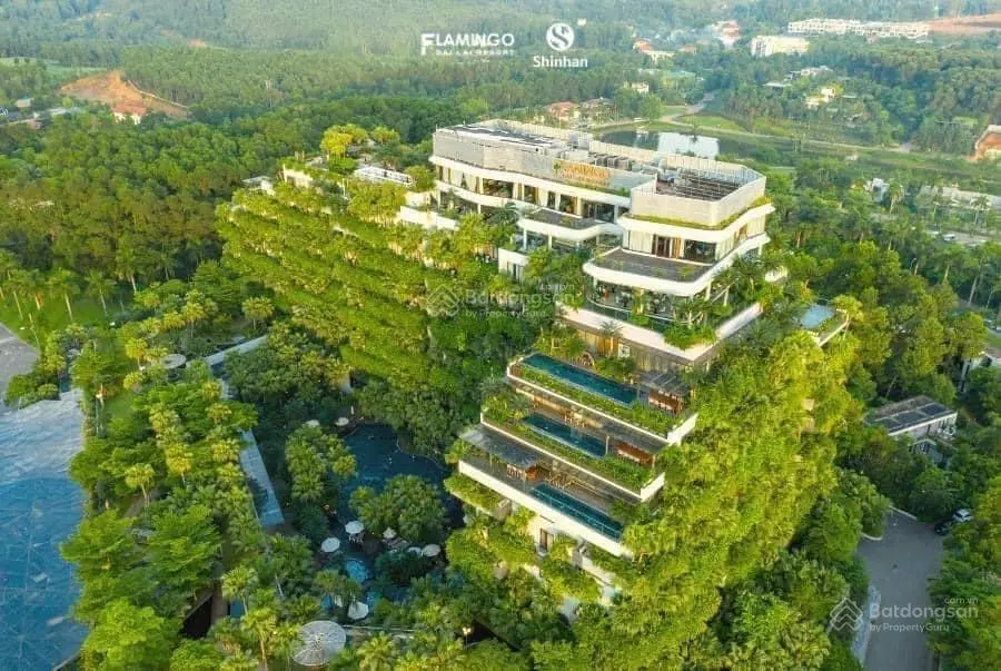 Bán biệt thự trên cao 2PN, 87m2 Flamingo Đại Lải, view bể bơi, ngắm vườn treo và núi rừng tuyệt đẹp