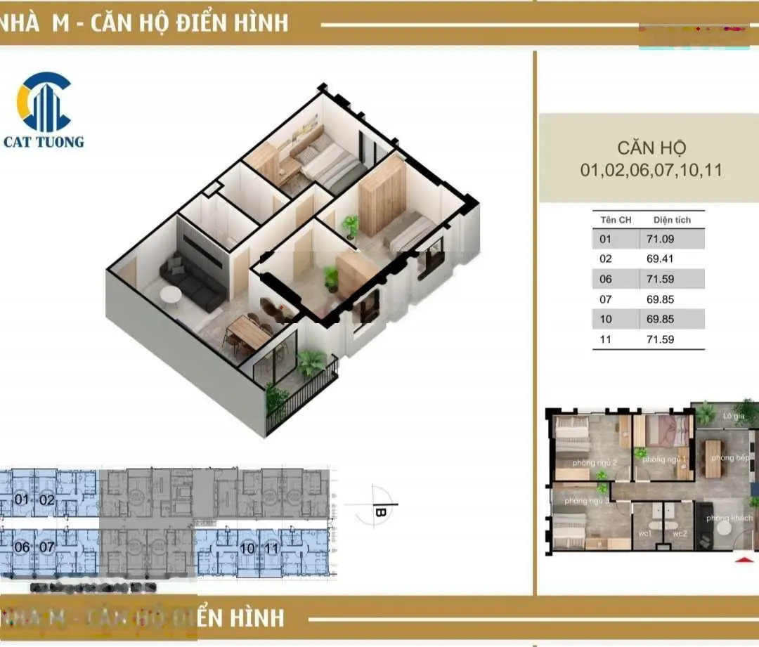 Bán căn 3PN chung cư Cát Tường Smart City giá chỉ từ 15.6tr/m2 có hầm để xe VIP nhất Yên Phong