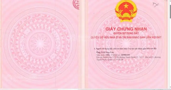 Chính chủ bán 2 nhà tại 120 đường thạnh xuân 22, phường thạnh xuân, quận 12, hồ chí minh.