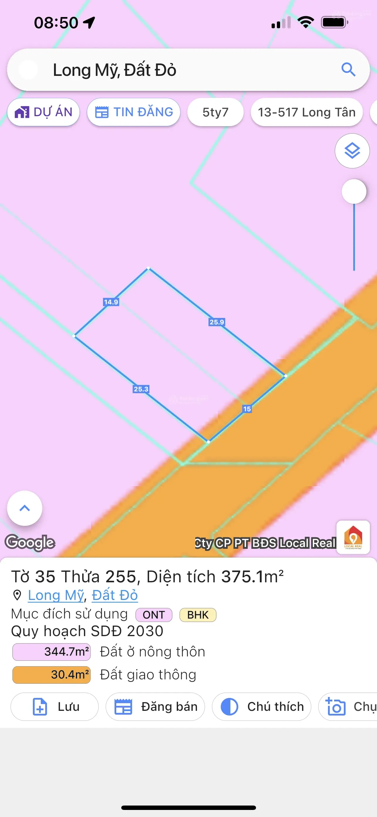 Hàng hiếm có lô biệt thự - Long Mỹ sáp nhập thị trấn Phước Hải đô thị loại V giá tốt