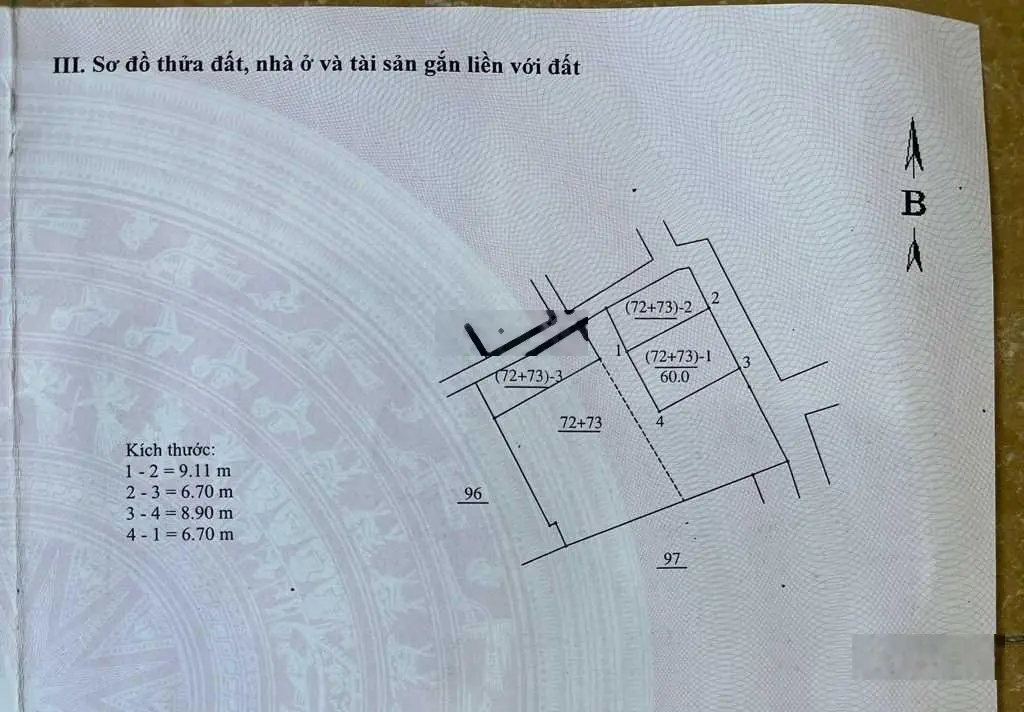 Trục chính Thạch Bàn - 10m ra phố - 60m2 - mặt tiền 6.7m - đường ô tô tránh - phân lô bàn cờ