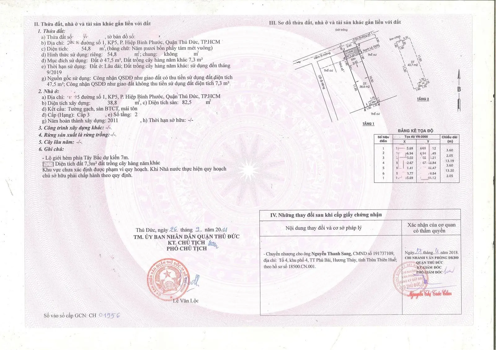 Bán nhà riêng tại Đường 1, 3,9 tỷ, 55m2, 2PN, 2WC, đầy đủ nội thất, hướng Tây Bắc