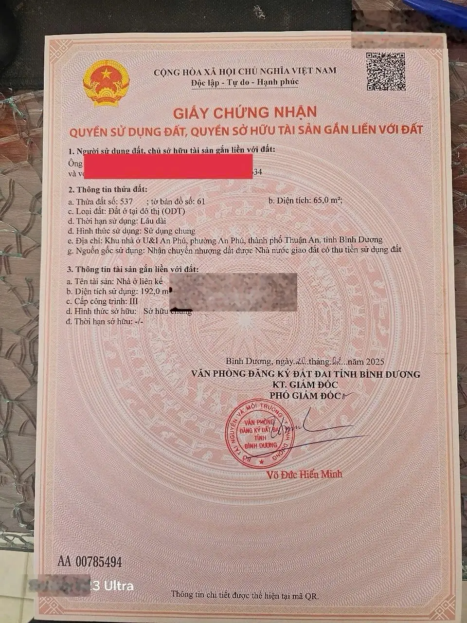 Chỉ 3,8 tỷ/nhà 4pn, 4wc, DTSD 192m2, sổ sẵn. Full nội thất như hình, ở Thuận An. LH: 0906663528