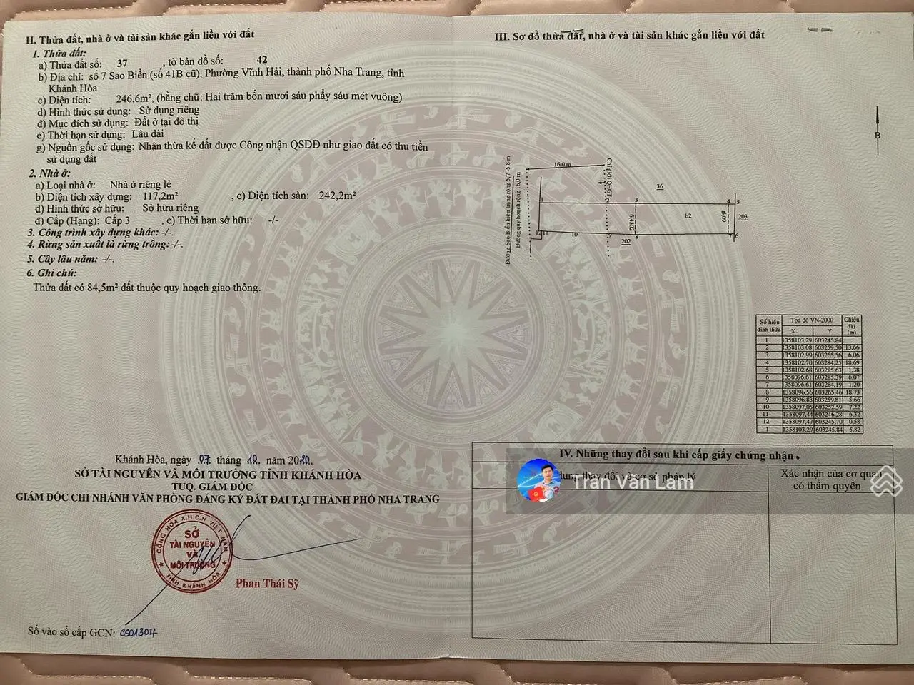Bán nhà 3 tầng mặt tiền sao biển cách bãi tắm biển 200m