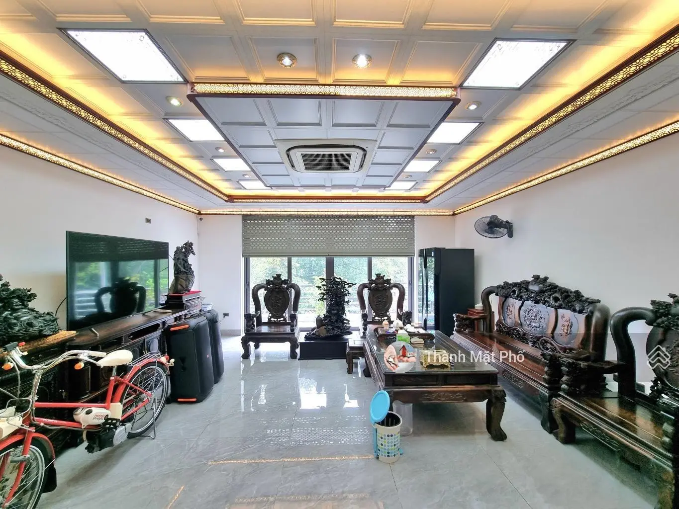 Bán nhà khu biệt thự LK Thượng Thanh, 90m2 6T 23.5 tỷ. Vỉa hè oto tránh, kinh doanh, thang máy