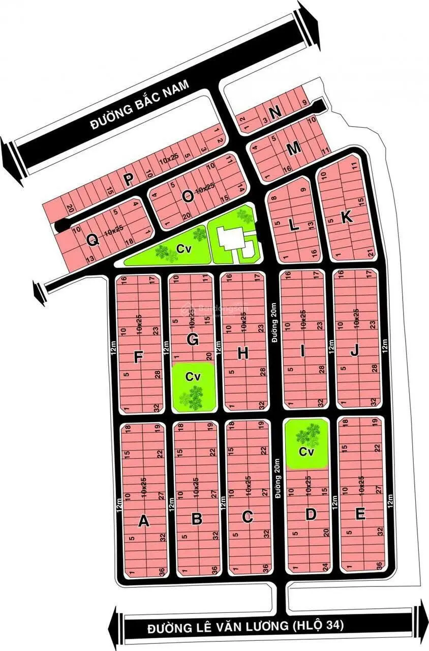 Bán đất biệt thự Thái Sơn Bộ Quốc Phòng, Phước Kiển, DT 250m2 sổ hồng riêng, XD ngay giá 50 tr/m2
