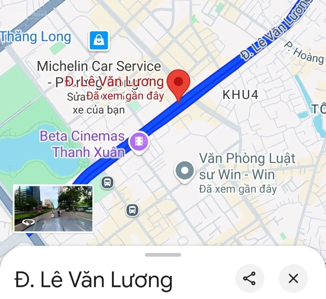 Bán đất phố Lê Văn Lương - Thanh Xuân - Hà Nội - 170m2 - MT 16.8m - 35 tỷ