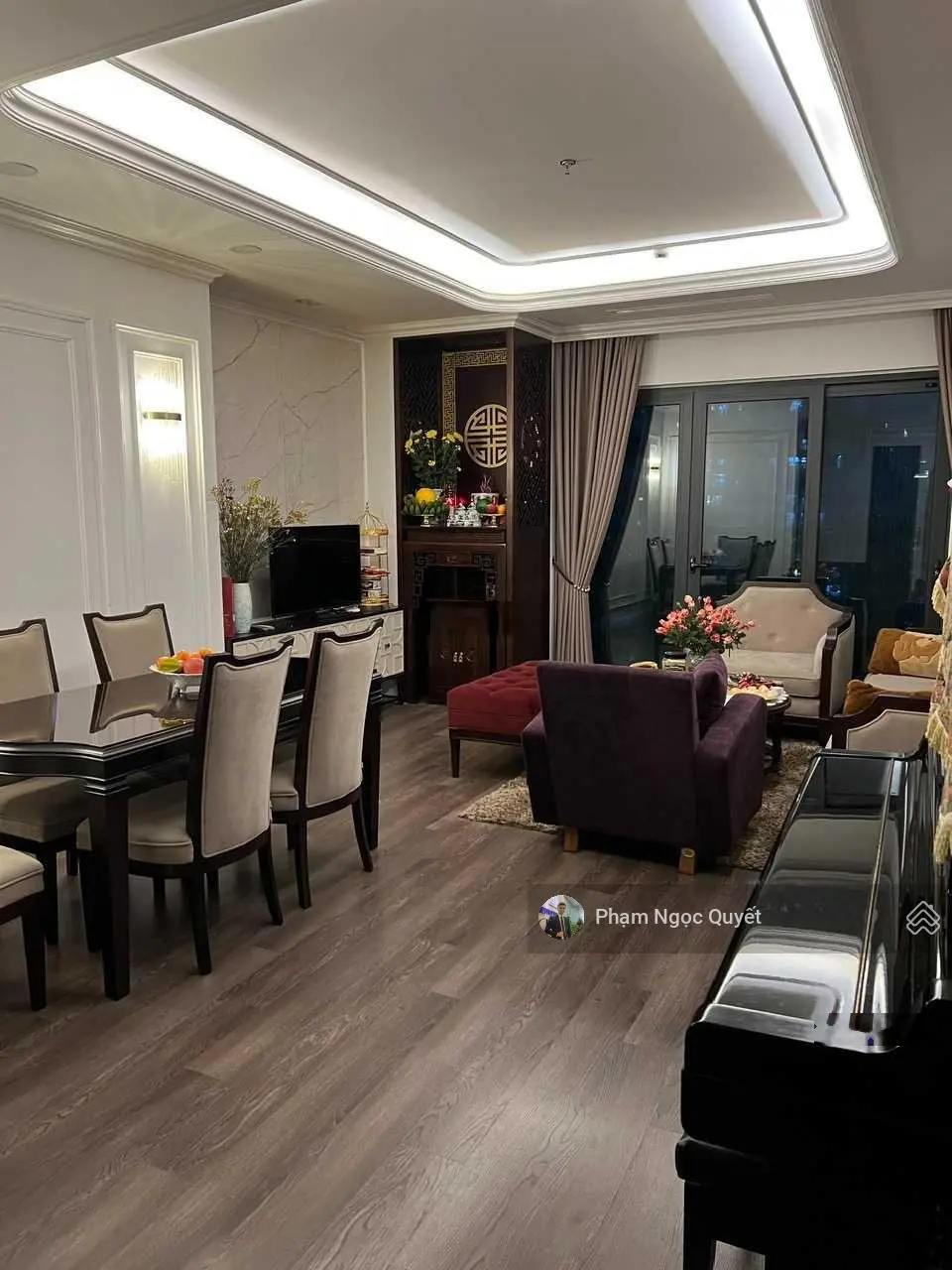 (Giá thật) chính chủ bán căn 141m2 tầng trung + full NT nhập khẩu xịn, 12,5 tỷ, CC Gold Tower