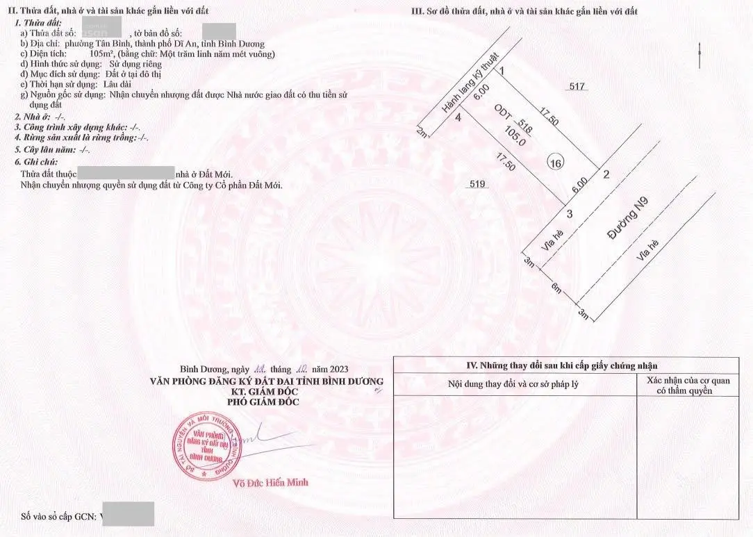 Bán đất có kèm căn nhà cấp 4 ngay Chợ Đại Quang ngang 6m, bao đẹp