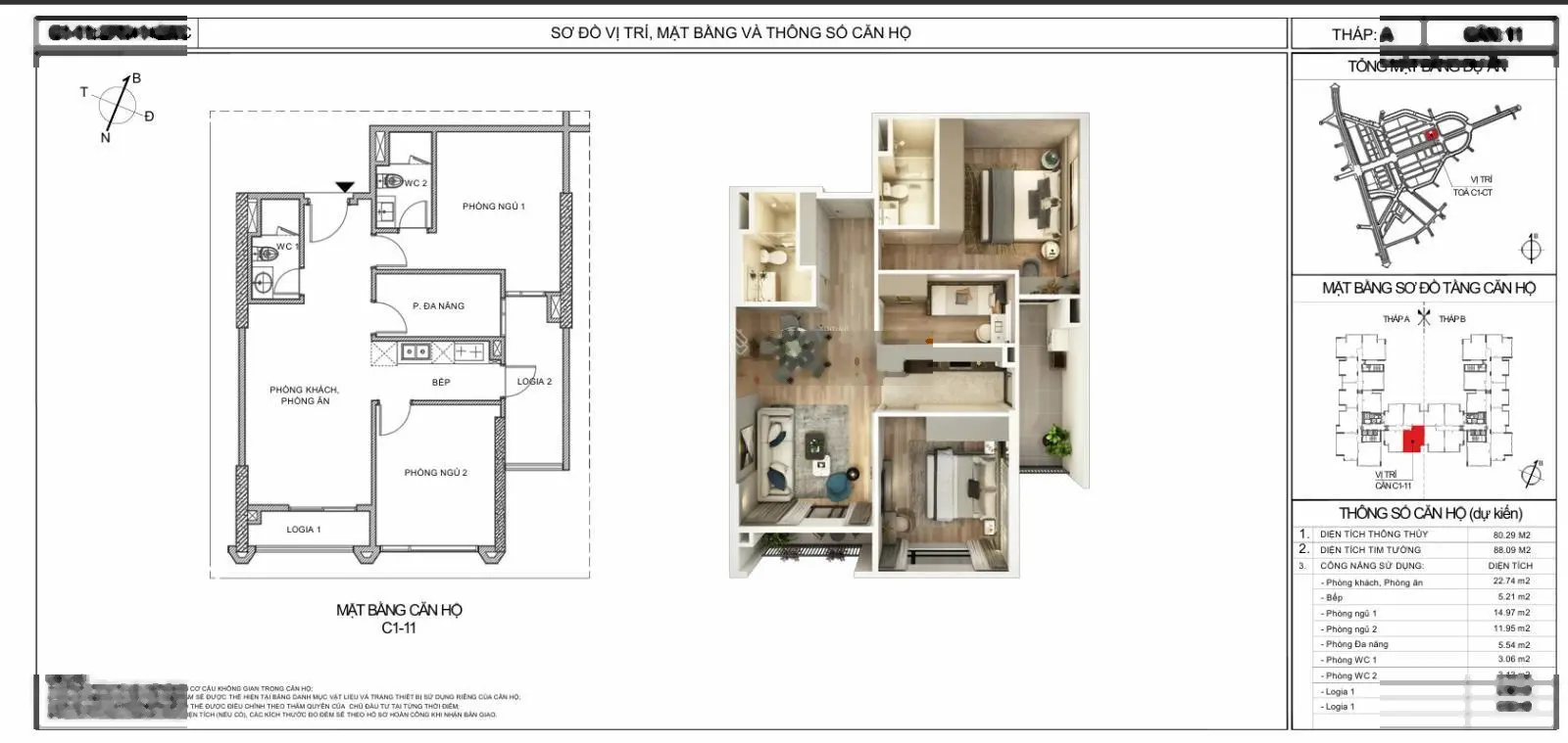 Bán căn hộ 2PN+ , DT 80m2 tại Moonlight 1 KĐT An Lạc Green Symphony, view hồ & công viên