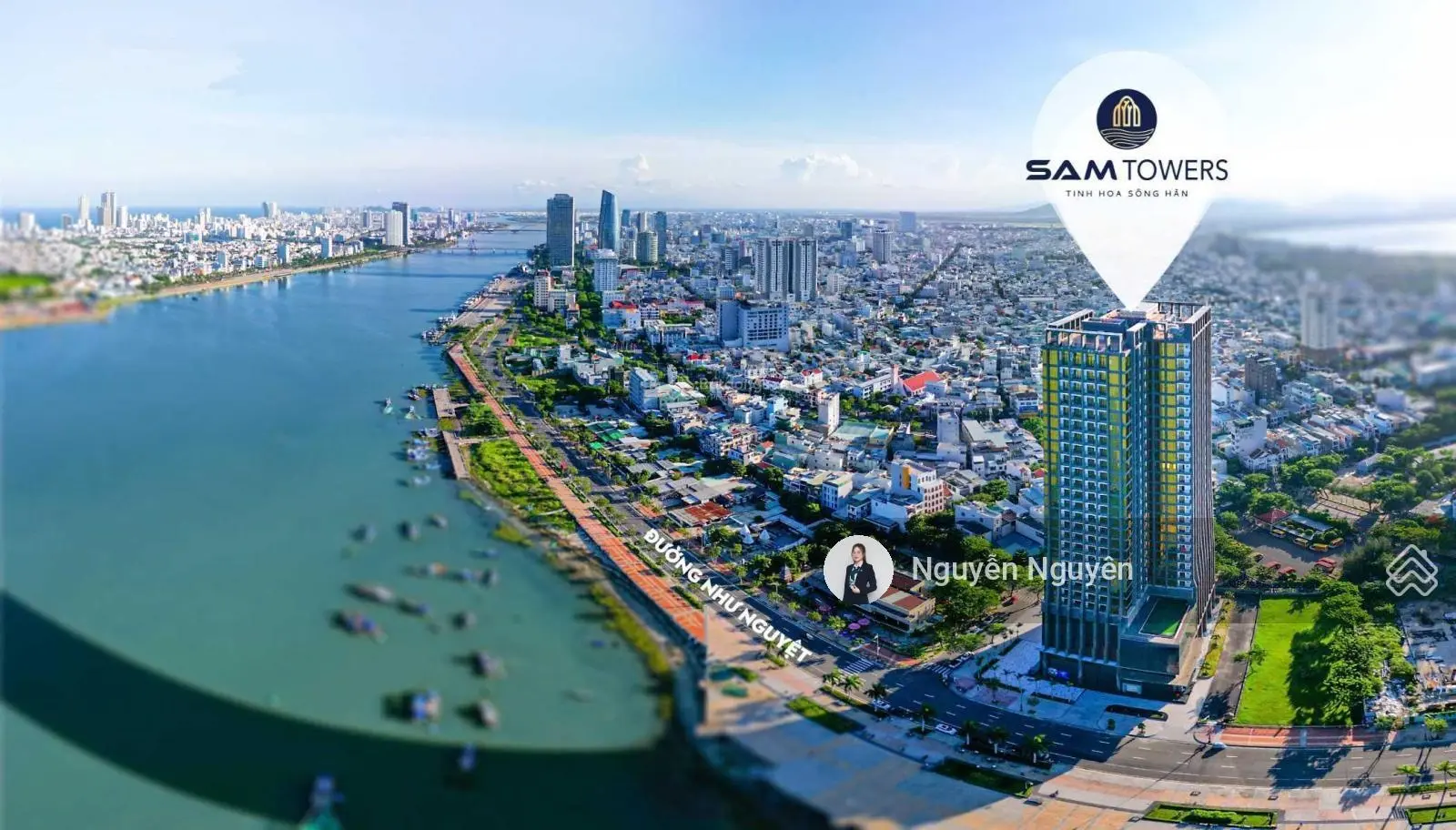 Căn hộ 2PN SAM Towers trực diện sông Hàn Đà Nẵng, cam kết lợi nhuận 300 triệu/năm + Ưu đãi T12/2024