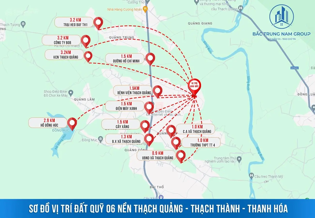 Cần tiền bán nhanh lô full thổ cư - hơn 200tr, bao mọi chi phí - Thạch Thành - Thanh Hóa