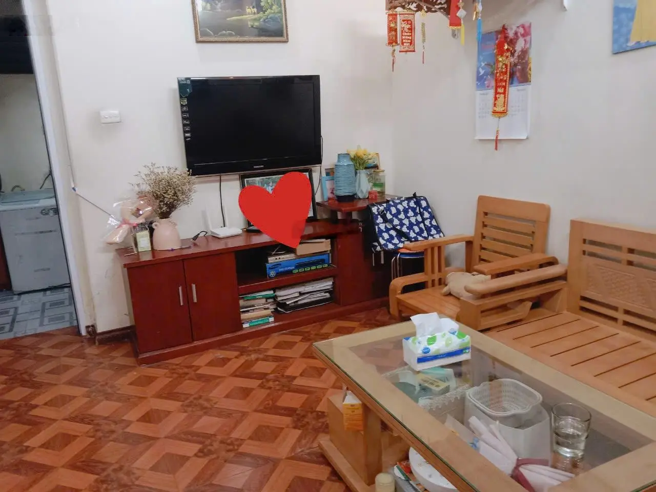 Bán căn hộ tập thể 55m2, 2 ngủ, phố Đoàn Thị Điểm, Quận Đống Đa