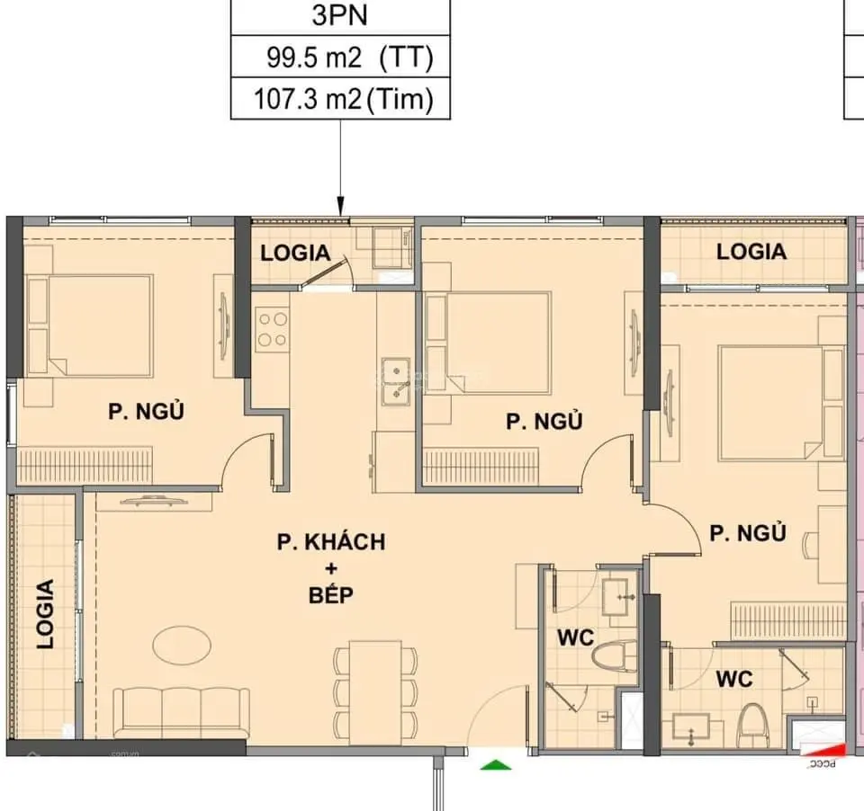Bán căn hộ 3pn diện tích 107m2 tại The London - Vinhomes Ocean Park, ck quà tặng tới 450tr cho KH