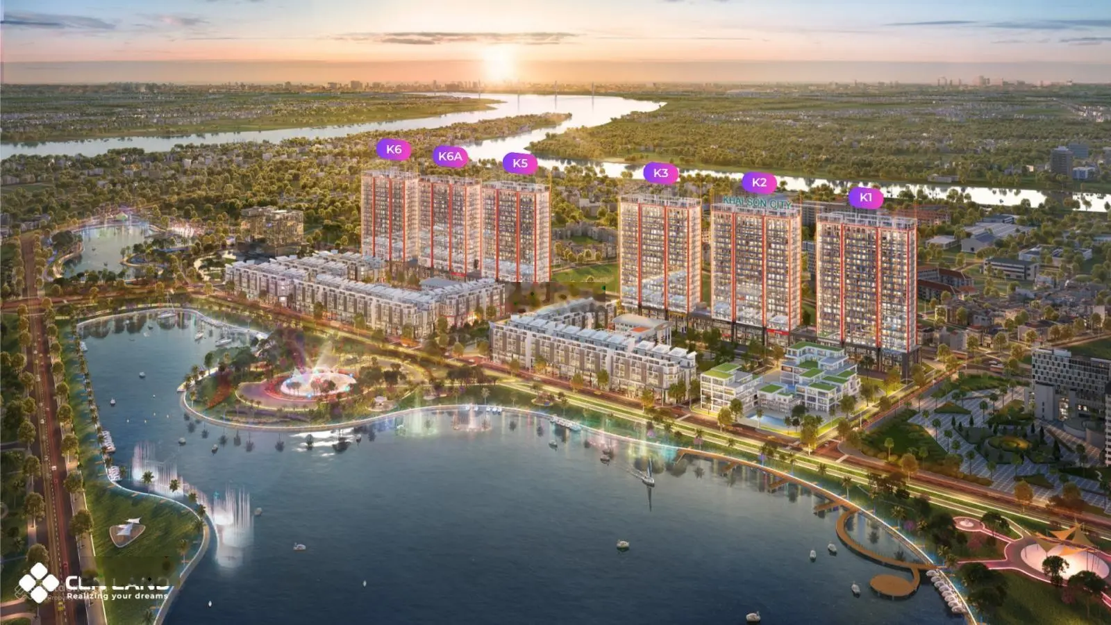 Sở hữu căn hộ 3 phòng ngủ (02 master) tại chung cư Khai Sơn City - Long Biên
