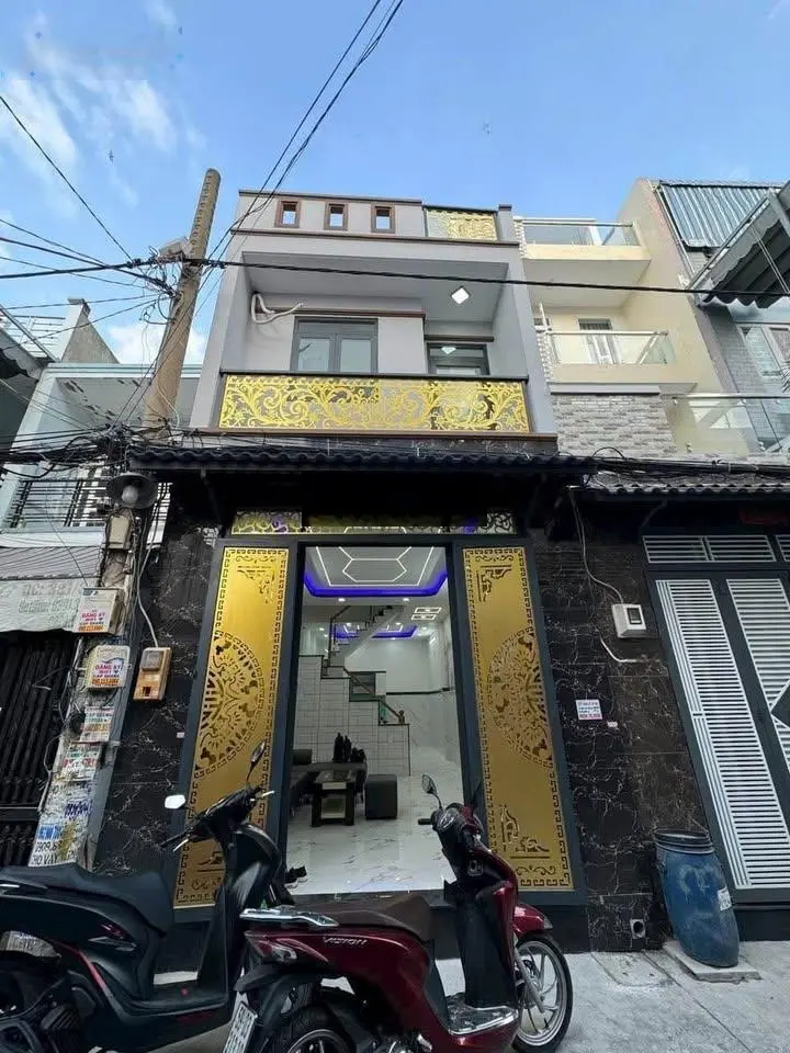 Nhà đẹp thuận tiện kinh doanh tốt 4x17=68m2 Tây Lân, Bình Tân cách Quốc Lộ 1A 400m, sổ sẵn