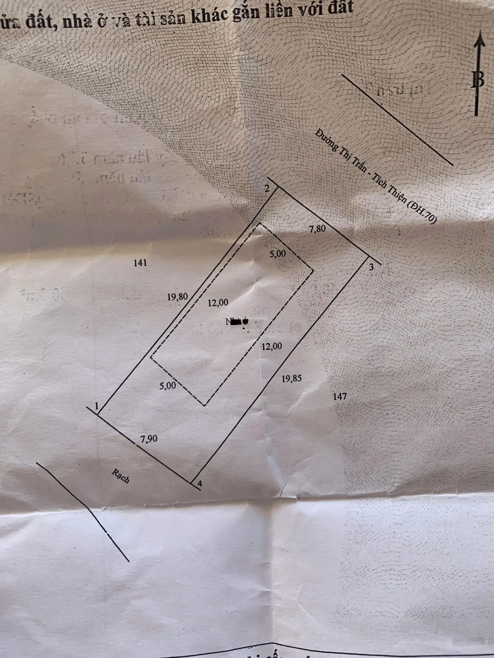 Bán đất 8x20m MT Đường ĐH 70 - Cách UBND Huyện Trà Ôn 250m